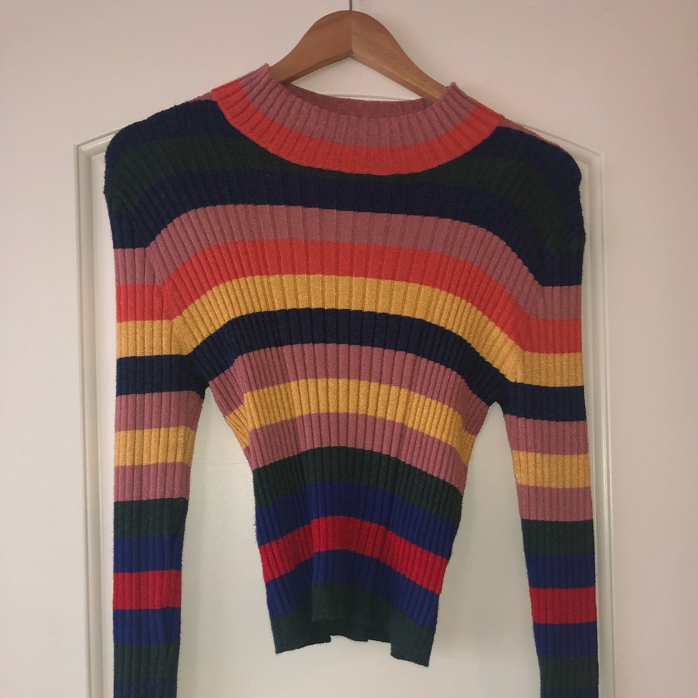 PacSun striped turtleneck